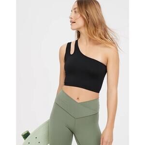 OFFLINE aerie Seamless One Shoulder Longline Sports Bra